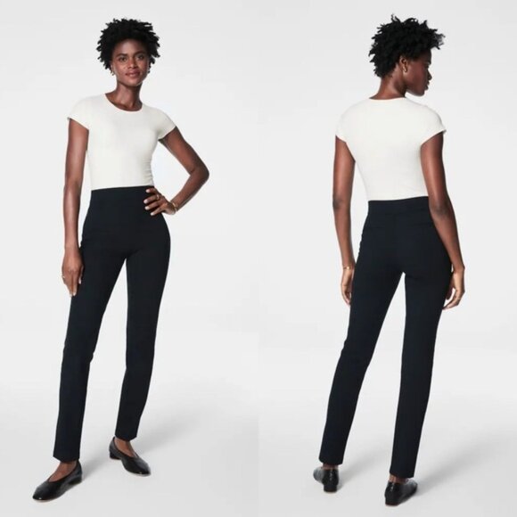 Spanx SPANXsmooth PerfectFit Ponte Slim Straight Pant Black - Picture 1 of 11
